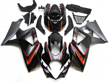 Purchase 2007-2008 Suzuki GSXR 1000 Motorcycle Fairings - Glossy Black Red Silver Canada