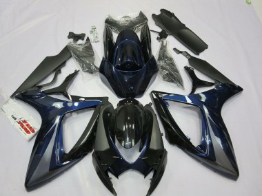 Purchase 2006-2007 Suzuki GSXR 600 / GSXR 750 Motorcycle Fairings - Blue Grey Black Stripe Canada