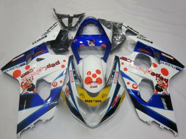 Purchase 2004-2005 Suzuki GSXR 600 / GSXR 750 Motorcycle Fairings - White Blue Red Yellow Black Dark Dog Canada