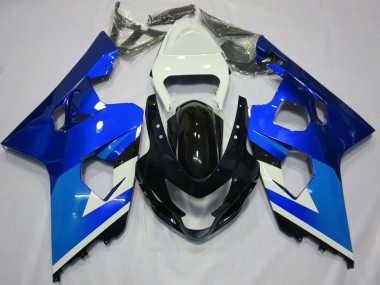 Purchase 2004-2005 Suzuki GSXR 600 / GSXR 750 Motorcycle Fairings - White Blue Black Canada