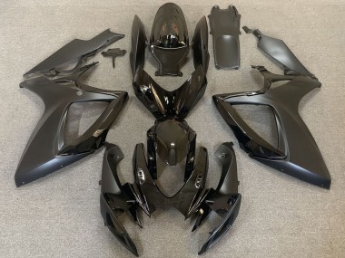 Purchase 2006-2007 Suzuki GSXR 600 / GSXR 750 Motorcycle Fairings - Glossy Black Matte Black Canada