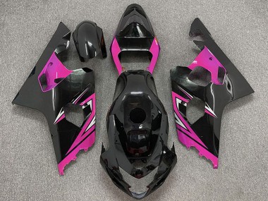 Purchase 2004-2005 Suzuki GSXR 600 / GSXR 750 Motorcycle Fairings - Glossy Black Pink Canada