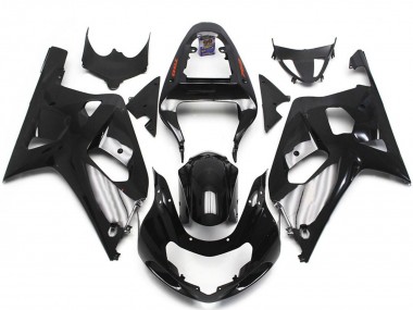 Purchase 2001-2003 Suzuki GSXR 600 / GSXR 750 Motorcycle Fairings - Glossy Black Silver Canada