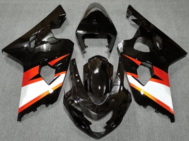 Purchase 2004-2005 Suzuki GSXR 600 / GSXR 750 Motorcycle Fairings - Glossy Black Orange White Canada