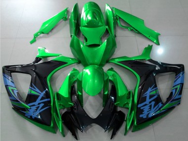 Purchase 2006-2007 Suzuki GSXR 600 / GSXR 750 Motorcycle Fairings - Green Black Blue Canada