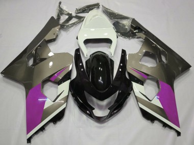 Purchase 2004-2005 Suzuki GSXR 600 / GSXR 750 Motorcycle Fairings - White Pink Grey Glossy Black Canada
