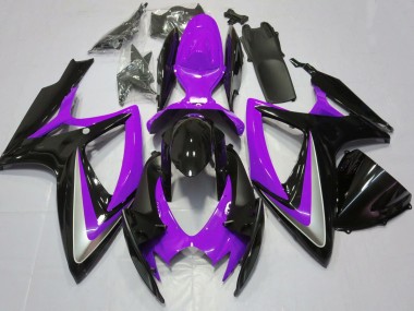 Purchase 2006-2007 Suzuki GSXR 600 / GSXR 750 Motorcycle Fairings - Purple Glossy Black Canada
