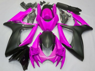 Purchase 2006-2007 Suzuki GSXR 600 / GSXR 750 Motorcycle Fairing - Pink Matte Black Canada