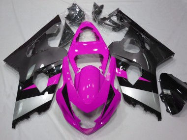 Purchase 2004-2005 Suzuki GSXR 600 / GSXR 750 Motorcycle Fairings - Pink Silver Black Canada