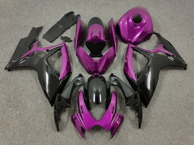 Purchase 2006-2007 Suzuki GSXR 600 / GSXR 750 Motorcycle Fairings - Purple Black Canada