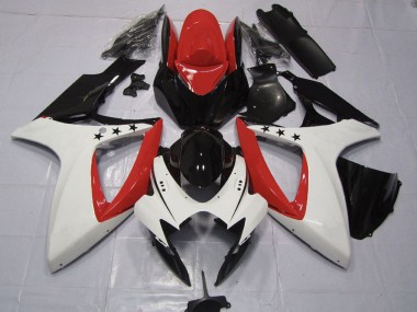 Purchase 2006-2007 Suzuki GSXR 600 / GSXR 750 Motorcycle Fairings - Red White Glossy Black Canada