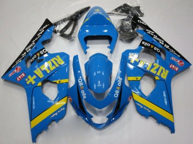 Purchase 2004-2005 Suzuki GSXR 600 / GSXR 750 Motorcycle Fairings - Blue Gold Black Rizla Canada