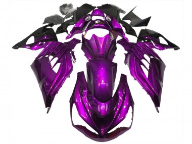 Purchase 2012-2024 Kawasaki ZX14R ZZR1400 Motorcycle Fairings - Purple Black Canada