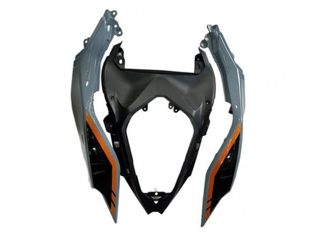 2024-2025 Kawasaki Ninja 500 EX500R Motorcycle Fairings - Nardo Grey Orange Black Canada