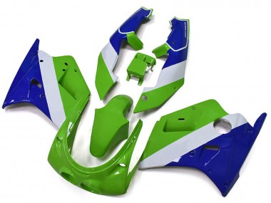 Purchase 1989-1990 Kawasaki ZXR250 Motorcycle Fairings - Green White Blue Canada