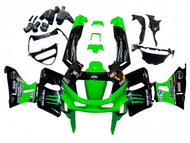 Purchase 1993-2007 Kawasaki ZZR400 Motorcycle Fairings - Green Glossy Black Green Monster Elf Touch4 Bridgestone Canada