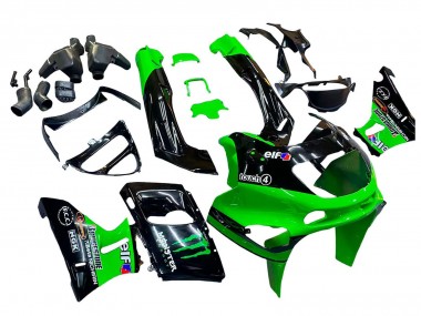 Purchase 1998-2003 Kawasaki ZZR600 Motorcycle Fairings - Green Black Monster Elf Canada
