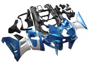 Purchase 1993-2007 Kawasaki ZZR400 Motorcycle Fairings - Blue Silver Black Canada
