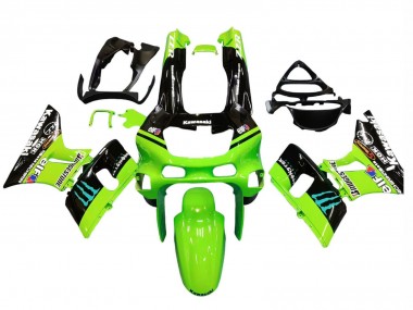 Purchase 1998-2003 Kawasaki ZZR600 Motorcycle Fairings - Green Glossy Black Blue Monster Elf Touch4 Bridgestone Canada