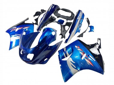 Purchase 1993-2003 Kawasaki ZZR1100 Motorcycle Fairings - Blue Silver Black Canada