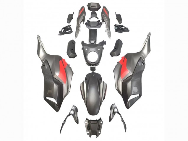 2012-2017 Yamaha MT07/FZ07 Motorcycle Fairings - Grey Red Canada