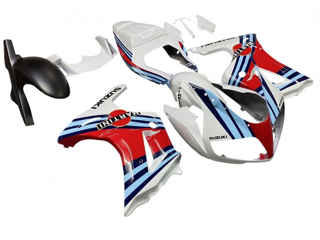 2003-2013 Suzuki SV650 Motorcycle Fairings - White Red Blue Martini Canada