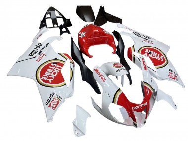 Purchase 2003-2006 Aprilia RSV1000 Motorcycle Fairings - White Red Lucky Strike Motul 34 Canada
