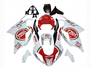 Purchase 2003-2006 Aprilia RSV1000 Motorcycle Fairings - White Red Lucky Strike Motul 34 Canada
