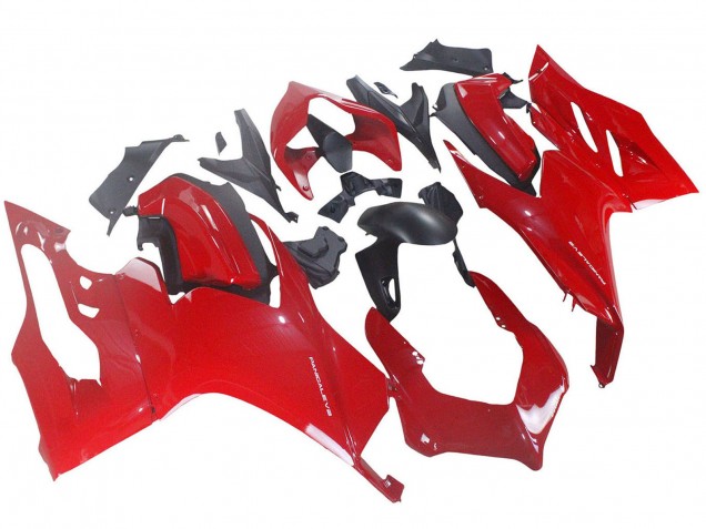 2020-2024 Ducati Panigale V2 Motorcycle Fairing - Red Matte Black Canada