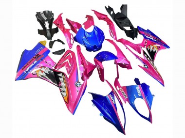 Purchase 2017-2018 BMW S1000RR Motorcycle Fairings - Pink Blue Yellow Shark Canada