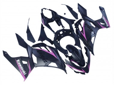 Purchase 2018-2024 Kawasaki Ninja 400 Motorcycle Fairings - Matte Black Pink Canada