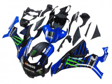 Purchase 2015-2019 Yamaha YZF 1000 R1 Motorcycle Fairings - Blue Matte Black Green Monster ENEOS Canada