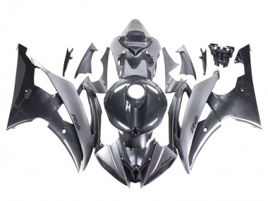 Purchase 2008-2016 Yamaha YZF 600 R6 Motorcycle Fairings - Grey Black Carbon Fiber Style Canada