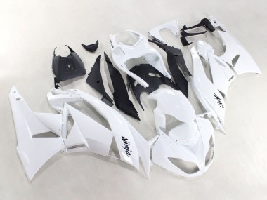 Purchase 2009-2012 Kawasaki ZX6R Motorcycle Fairings - White Black Ninja Canada