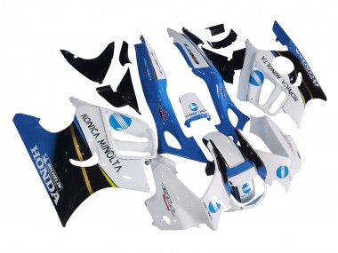Purchase 1997-1998 Honda CBR600 F3 Motorcycle Fairings - White Blue Glossy Black Canada