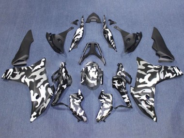 Purchase 2011-2013 Honda CBR600F Motorcycle Fairings - Black White Camouflage Canada