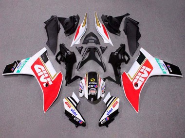 Purchase 2011-2013 Honda CBR600F Motorcycle Fairings - White Red Gold Glossy Black Givi Canada
