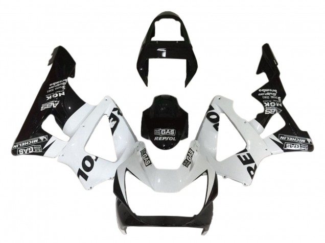 2000-2001 Honda CBR900RR 929 Motorcycle Fairings - White Glossy Black Repsol Canada