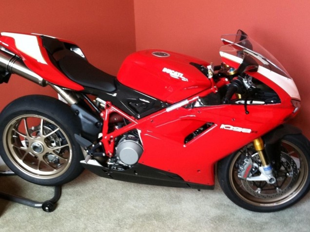 2007-2014 Ducati 1098 Motorcycle Fairings - White Red Glossy Black Canada