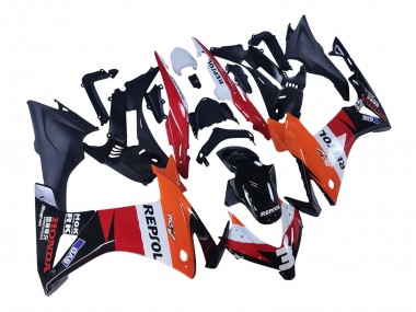 Purchase 2013-2015 Honda CBR500R Motorcycle Fairings - Orange White Red Glossy Black Repsol 3 Canada
