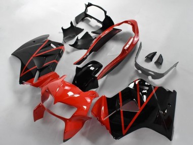 Purchase 1998-2001 Honda VFR 800 Motorcycle Fairings - Red Glossy Black Stripe Canada