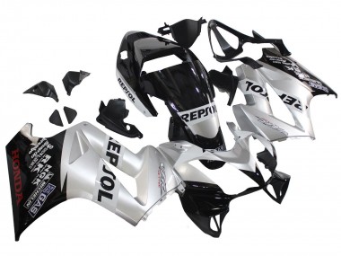 Purchase 2002-2013 Honda VFR 800 Motorcycle Fairings - Silver Glossy Black Repsol Canada