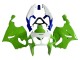 1996-2003 Kawasaki ZX7R Motorcycle Fairings - White Green Blue Canada