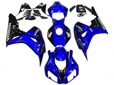 Purchase 2006-2007 Honda CBR1000RR Motorcycle Fairings - Blue Glossy Black Canada