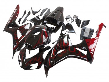 Purchase 2006-2007 Honda CBR1000RR Motorcycle Fairing - Glossy Black Red Flame Canada