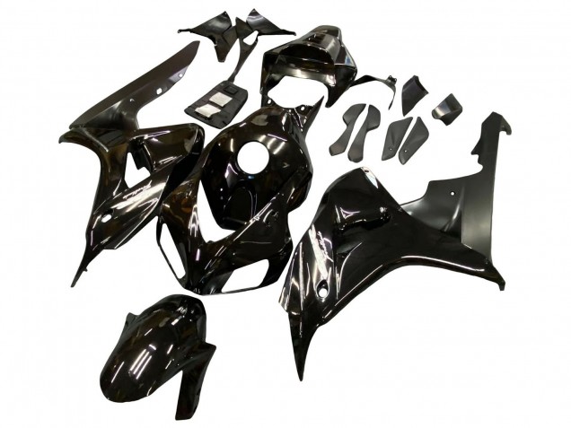 2006-2007 Honda CBR1000RR Motorcycle Fairings - Glossy Black Matte Black Canada