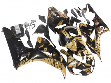 Purchase 2006-2007 Honda CBR1000RR Motorcycle Fairings - Gold Glossy Black Canada