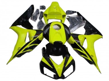 Purchase 2006-2007 Honda CBR1000RR Motorcycle Fairings - Green Glossy Black Geometric Canada