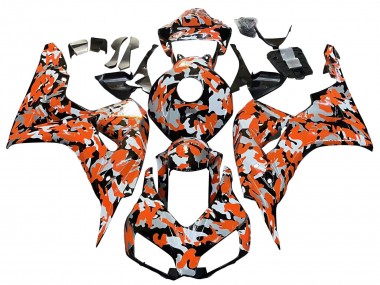 Purchase 2006-2007 Honda CBR1000RR Motorcycle Fairings - Black Orange Silver Camouflage Canada