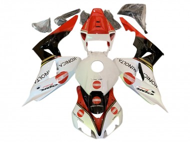 Purchase 2006-2007 Honda CBR1000RR Motorcycle Fairings - White Red Glossy Black Konica Minolta Canada